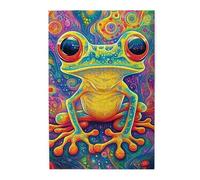 Liorosa Puzzle per adulti 1000 pezzi rana Symphony. Puzzle in legno con ogni pezzo unico. Ideale per aggiungere colori e stravaganza al tuo spazio, brainstorming per alleviare lo stress