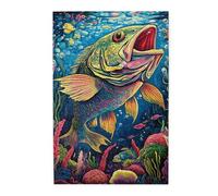 Liorosa Puzzle per adulti 1000 pezzi sinfonia subacquea, danza di un pesce gigante in un arcobaleno - Balletto acquatico colorato, pezzi si adattano perfettamente, design vibrante