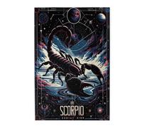 Liorosa Puzzle per adulti 1000 pezzi Zodiac'S Dark Guardian, universo profondo dodici costellazioni Scorpione, esercitare abilità pratiche e pensiero, ideale per relax e divertimento in famiglia
