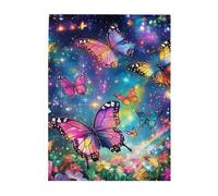 Liorosa Puzzle Per Adulti 500 Pezzi Caleidoscopio Di Farfalle In Una Stella - Odissea Giardino Illuminato. Ogni Pezzo Una Pennellata Di Magia Della Natura, Per Gli Appassionati E Amici Puzzle
