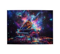 Liorosa Puzzle per adulti 500 pezzi Galaxy Piano, puzzle in legno con superficie lucida & Fantasy Colots Stardust, sfida a te stesso, montaggio pratico della tua decorazione domestica Wall Art