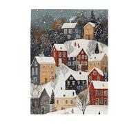 Liorosa Puzzle per adulti 500 pezzi Silent Night Village, impegnativo scena stagionale antistress, rilassamento profondo per te stesso, completo di famiglia e amici