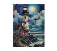 Liorosa Puzzle per adulti 500 pezzi Tempesta e tranquillità, un viaggio di puzzle in legno attraverso nuvole contorte e calore di Beacon, meravigliosa immaginazione, splendida opera d'arte, regali per