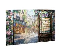 Liorosa Puzzle per adulti 500 pezzi vicolo acciottolato con finestre caleidoscopio, puzzle in legno paesaggio urbano, ideale per relax e divertimento in famiglia, dimentica i problemi della vita