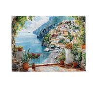 Liorosa Puzzle per adulti con paesaggi mediterranei, 500 pezzi, splendida illustrazione di paesaggi, design vivace e unico, sfida cerebrale, montaggio pratico della tua decorazione per la casa