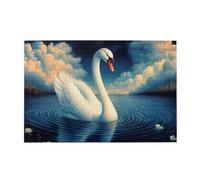 Liorosa Puzzle vibrante da 1000 pezzi del lago dei cigni, estetica classica vintage, i pezzi si adattano perfettamente, adatto per il tempo libero e l'intrattenimento in famiglia, impegnativo