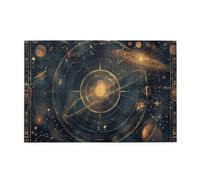Liorosa puzzle vintage di illustrazione astrologica per adulti 1000 pezzi, estetica classica retrò, hobby esplorativi e sfide, regalo per gli amanti dell'astrologia, opere d'arte divertenti per adulti