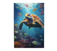 Liorosa Reef Reverie - Puzzle da 1000 pezzi, nuotatore tra giardini di corallo, regalo per alleviare lo stress, ogni pezzo è unico, montaggio pratico della tua decorazione per la casa, regalo per un