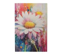 Liorosa Splendida festa visiva di margherite puzzle per adulti 1000 pezzi, colori vivaci. Ogni pezzo è unico. Per il relax e l'esposizione per gli amanti del puzzle. Regalo di fascino per gli amici.