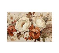 Liorosa Squisito fiore 1000 pezzi di puzzle in legno per adulti, bella peonia, pezzi si adattano perfettamente, design vintage, ideale per relax e divertimento in famiglia, regalo per gli amanti dei