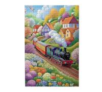 Liorosa Steam & Petals Symphony - Puzzle da 1000 pezzi per adulti, puzzle in legno con morbide tonalità da sogno, ideale per il relax e il divertimento in famiglia, montaggio pratico della tua