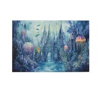 Liorosa Sunken Kingdom - Puzzle in legno per adulti, 1000 pezzi, con foreste di alghe e sentieri di meduse, rilassamento profondo per te stesso, divertiti a risolvere puzzle con la famiglia e gli