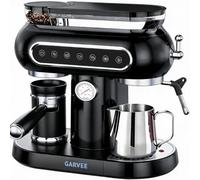 Liorphid Macchina Caffè con Macinacaffe Incorporato, 20 Bar, 1500 W Macchinetta Caffe con Montalatte, Montalatte Manuale per Cappuccino, Funzione 2 Tazze, Pannello di Controllo con Pulsanti