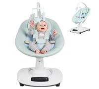 Liorphid Sdraietta Neonati Elettrica, Sdraietta Dondolo Automatico per Bambini con 5 Movimenti Naturali e Velocità,Timer a 3 Livelli, 5 Ninne Nanne, Cintura a 5 Punti e Telecomando, Bluetooth