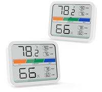 LIORQUE Igrometro Termometro Digitale Termometro Ambiente Interno Misuratore di umidità e Temperatura per Il Monitoraggio Ambiente in Casa e Ufficio Registrazioni Max/Min(Batteria Inclusa)