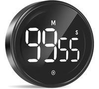 LIORQUE Timer da Cucina, Digitale Timer, Magnetico Timer con Conto, 2 Livelli di Luminosità, 3 Livelli di Volume, Display a LED, per Cucinare, Uovo, Palestra, Studio sui bambini, Lavoro