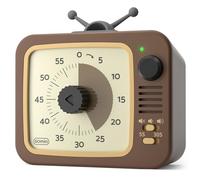 LIORQUE Timer Visivo Bambini, Timer Visivo con Conto Alla Rovescia di 60 Minuti, Funzionamento Silenzioso, Funzione Pausa, Adatto per Aule, Riunioni, Cucina, Adulti, Bambini
