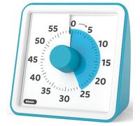 LIORQUE Timer visivo bambini, Visivo per Bambinida 60 Minuti, Conto alla Rovescia Silenzioso di Gestione del Tempo per Aule o Riunioni Per Adulti e Bambini(blu scuro)
