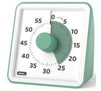 LIORQUE Timer visivo bambini, Visivo per Bambinida 60 Minuti, Conto alla Rovescia Silenzioso di Gestione del Tempo per Aule o Riunioni Per Adulti e Bambini(verde oliva)
