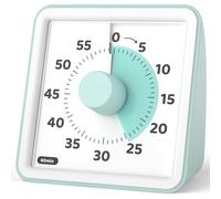 LIORQUE Timer visivo bambini, Visivo per Bambinida 60 Minuti, Conto alla Rovescia Silenzioso di Gestione del Tempo per Aule o Riunioni Per Adulti e Bambini(verde menta)