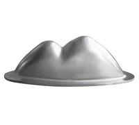 Liotti Oggettistica Forma Vesuvio Torta 12x5x4 cm Argento Novità Decorativa