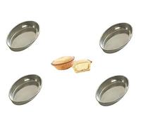 Liotti pasticciotto ovale monoporzione forma stampo alluminio 6 pezzi