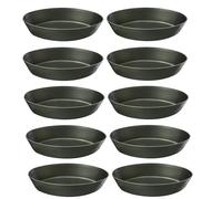 Liotti, set 10 Stampo pasticciotto Leccese ovale senza bordo, 10x6.5x2 antiadere