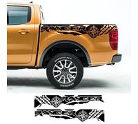 LIOUFTT 2 Pezzi Adesivi per Auto Bussola Avventura Fuoristrada Coda Automatica Grafica in Vinile Decalcomania, Adatta per Accessori Pick-up Ford Ranger Raptor