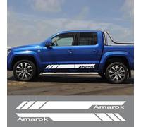 LIOUFTT 2 pezzi adesivi per strisce laterali per portiera auto, decalcomanie in pellicola di vinile, adatti per VW Amarok Pickup, decorazioni grafiche, accessori auto