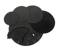 liovitor 10Pcs Drum Mute Pads Kit Bass Snare Drum Sound Off Mute Silenzioso EVA Pratica Pad Set Percussioni Accessori