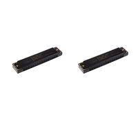 liovitor 2 X Bambini Bambini Strumento Musicale 32 Fori Metallo Bee Bocca Organo Nero