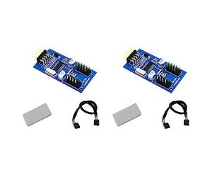 liovitor 2X 9Pin USB Header Maschio 1 a 2 Femmina Estensione Splitter Cavo Connettore Adattatore USB HUB Scheda di Estensione per Desktop
