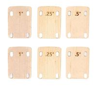 liovitor 6 spessori per manico della chitarra, per riparazione chitarra e basso, spessore 0,25°, 0,5° e 1° (B)