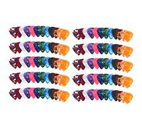 liovitor Confezione da 120 plettri colorati per chitarra astratta, per basso e chitarre acustiche, include 0,46 mm, 0,71 mm, 0,96 mm