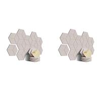 liovitor Confezione da 24 fonoassorbenti autoadesivi in schiuma, per isolamento acustico e trattamento acustico (cammello basso)