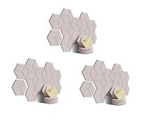 liovitor Confezione da 36 fonoassorbenti autoadesivi in schiuma, per isolamento acustico e trattamento acustico (cammello basso)