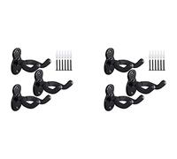 liovitor Confezione da 6 ganci da parete per chitarra, in metallo, a forma di chitarra, con , per basso elettrico acustico, chitarra classica