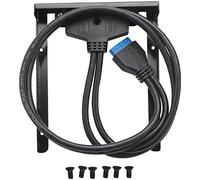 liovitor USB 3.0 Pannello Frontale Hub 2 Porte Espansione Bay 20 Pin a USB3.0 Staffa Cavo per Computer PC