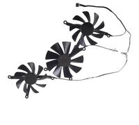 LIOZDMD Ventola per Scheda Grafica CF9015H12S CF1015H12S DC12V per XFX per Radeon RX 5700 XT per Thicc III per Ultra RX57XT8TBD8 Parti di Ricambio(Set Fan)