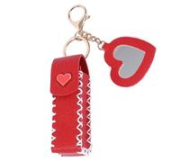 Lip Balm Holder, Portable Lipstick Case, PU Leather Keychain Buckle, Waterproof Lip Gloss Pouch for Purse Backpack Belt, Travel Lipsticks Organizer, 1.18x1.38x3.74 inches