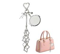 Lip Balm Holder - Stainless Steel ABS Resin 20x5x1cm | Lipstick Case, Portable Cosmetic Organizer With Mirror For Easy Access | Perfect For Women Girls Wallet Purse Backpack Christmas Stocking Stuffer