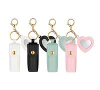 Lip Balm Keyring - Multipack Beauty Carry Case, Lightweight Purse Charm, Long Lasting Tool | Cosmetic Protection Solution For Women Girls Ladies Wives Makeup Traveling Dates Errands Fitness Holiday