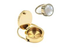 Lip Balm Ring for Finger,Lipstick Ring Storage Design Like Wearing an Accessory,Secret Compartment,Quick Touchup,Vintage Jewelry for Women (Pink)