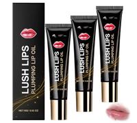 Lip Booster, Lip Plumper Volumizing Gloss, Hydrating Lips Lines, Reduces Lips Lines,15ml Portable Size ,Non-Sticky Lightweight Texture,for Daily Touch Up & Travel,Enhancing Natural Plum (3PCS)