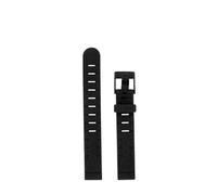 Lip Cinturino per orologio in gomma nera con fibbia nera, 14 mm