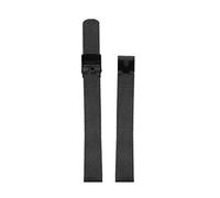 Lip Cinturino per orologio in maglia milanese, colore: nero, 14 mm, Cinghia