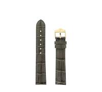 LIP Cinturino per orologio in pelle grigio effetto coccodrillo, 18 mm, compatibile con Panoramic, Delfina, 34 mm, T18, GDG 35 mm, Himalaya 35 mm, Nautic-ski