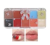 Lip Color Palette, 10 Colors Lipstick Makeup Kit, Jelly Tinted Lip Gloss, Moisturizing Lipstick Kit, Long-Lasting Lipstick Makeup, Lip Gloss Makeup Kit, Women’s Lip Color Kit