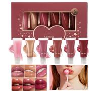 Lip Glaze - Gloss Per Le Labbro Lucido | Formula Idratante E Lucida Per Labbra Più Piene | Effetto Rimpolpante Naturale Con Finitura Liscia | Esaltatore Di Labbra Non Appiccicoso Per Look Da Trucco Da