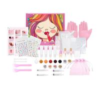 Lip Gloss Kit, Fun Moisturizing Lip Gloss Set, Handmade Portable Creative Glittery Lip Care Kit for Family, Friends, and Colleagues, Creative Experience Encourages Creativity